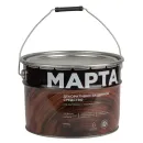 Декоративно-защитное средство для дерева с маслом и воском Марта палисандр полуглянцевое 9л_3