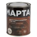 Декоративно-защитное средство для дерева с маслом и воском Марта ель натуральная полуглянцевое 0,75л_2