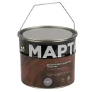 Декоративно-защитное средство для дерева с маслом и воском Марта скандинавский серый полуглянцевое 2,7л_3