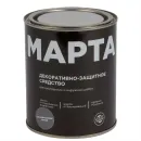Декоративно-защитное средство для дерева Марта скандинавский серый полуматовое 0,75л_2