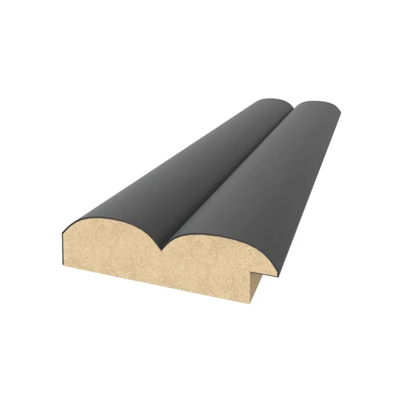 Профиль старт-финиш для МДФ панелей Stella Wave black lead 2700x55x16 мм_1