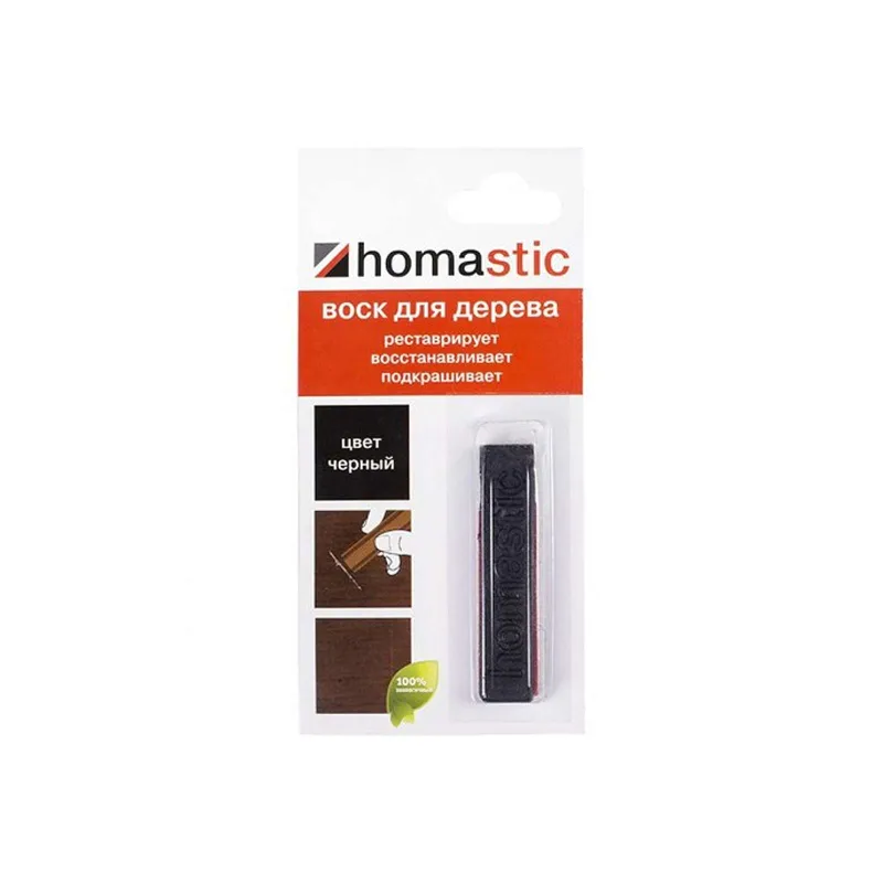 Воск HOMASTIC для восстановления паркета и ламината,Черный_1