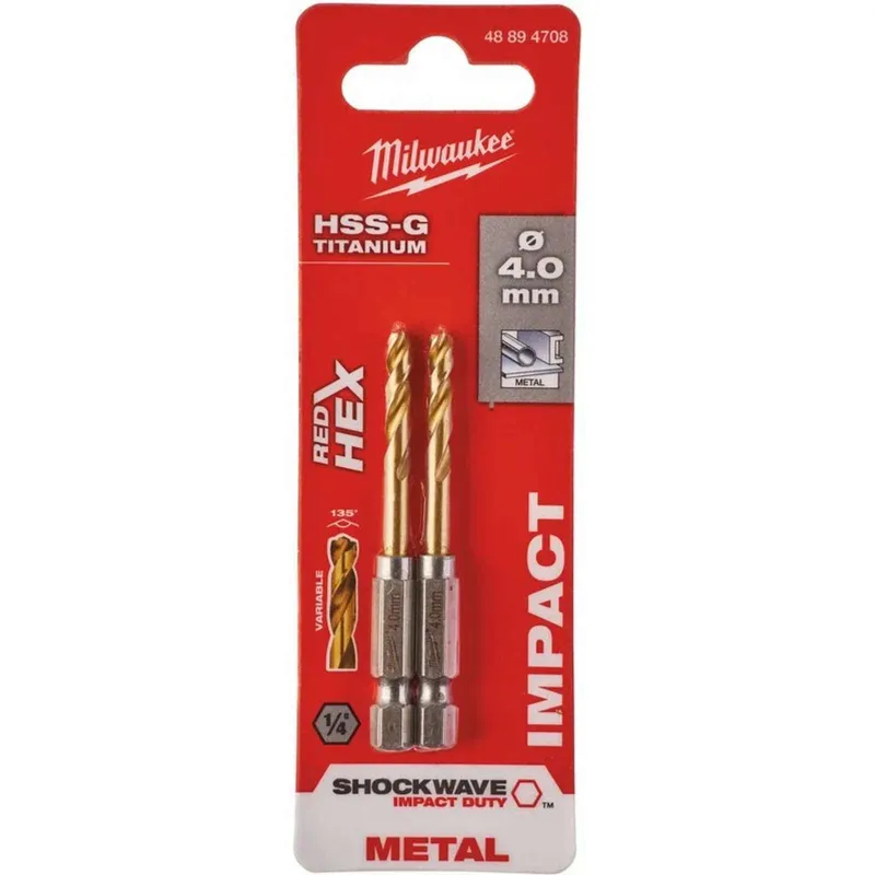 Сверло по металлу 4х71,5/26 мм RedHEX HSS-G TiN Milwaukee 2 шт_1
