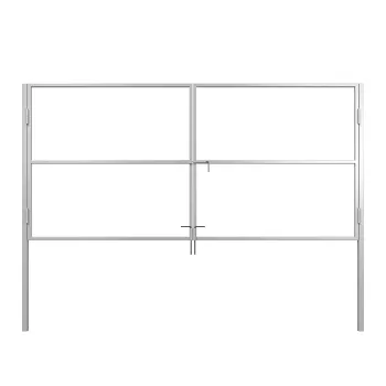 Изображение товара Каркас ворот распашных 1,9х4,0 м грунтованный из стали мощные и надежные Изображение товара Каркас ворот распашных 1,9х4,0 м грунтованный из стали мощные и надежные