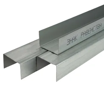 Изображение товара Профиль направляющий ПН-2 50х40х3000 мм сталь оцинкованная Знак Равенства Изображение товара Профиль направляющий ПН-2 50х40х3000 мм сталь оцинкованная Знак Равенства