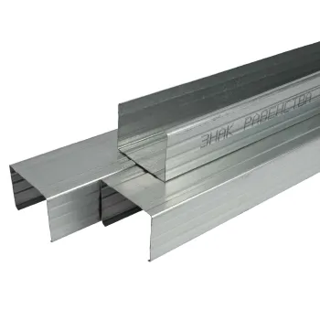 Изображение товара Профиль стоечный ПС-4 Знак Равенства 75х50х3000 мм оцинкованная сталь Изображение товара Профиль стоечный ПС-4 Знак Равенства 75х50х3000 мм оцинкованная сталь