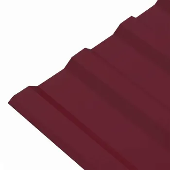 Профнастил МП20 1150x2500мм 0,45мм (RAL 3005) красное вино