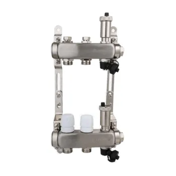 Изображение товара Коллекторная группа Aqualink 1 2 выхода без расходомеров для отопления Изображение товара Коллекторная группа Aqualink 1 2 выхода без расходомеров для отопления