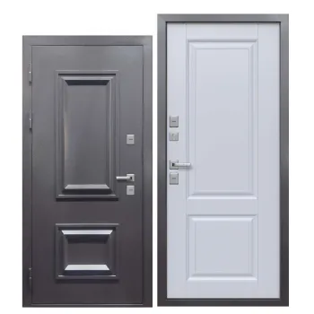 Изображение товара Дверь входная металлическая с терморазрывом Прораб Багет 860 левая Изображение товара Дверь входная металлическая с терморазрывом Прораб Багет 860 левая