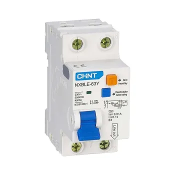 Изображение товара Автоматический дифференциальный выключатель CHINT NXBLE-63Y 63А 30мА для защиты электросетей Изображение товара Автоматический дифференциальный выключатель CHINT NXBLE-63Y 63А 30мА для защиты электросетей