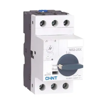 Изображение товара Выключатель автоматический для защиты двигателя CHINT NS2 4А для Din-рейки Изображение товара Выключатель автоматический для защиты двигателя CHINT NS2 4А для Din-рейки