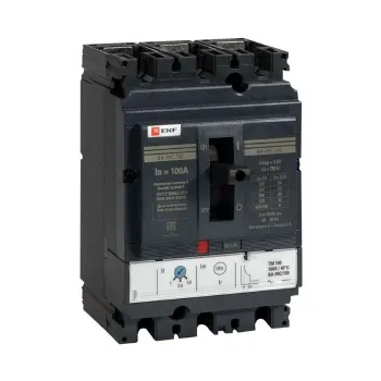 Изображение товара Выключатель автоматический трехполюсный EKF 100А 36кА Compact NS PROxima Изображение товара Выключатель автоматический трехполюсный EKF 100А 36кА Compact NS PROxima