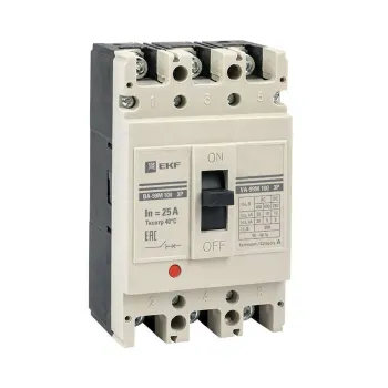 Изображение товара Выключатель автоматический трехполюсный EKF ВА-99М 25/250А 690В защита короткого замыкания Изображение товара Выключатель автоматический трехполюсный EKF ВА-99М 25/250А 690В защита короткого замыкания