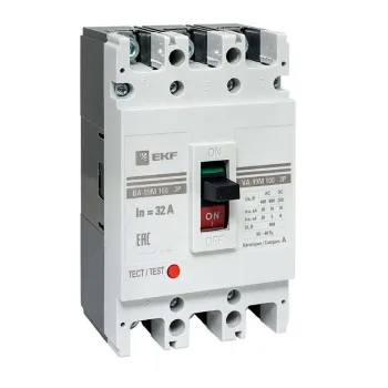 Изображение товара Автоматический выключатель трехполюсный PROxima EKF ВА-99М 32А 690В Изображение товара Автоматический выключатель трехполюсный PROxima EKF ВА-99М 32А 690В