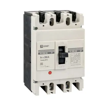 Изображение товара Выключатель автоматический трехполюсный EKF 250/200А 35кА PROxima Изображение товара Выключатель автоматический трехполюсный EKF 250/200А 35кА PROxima