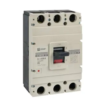 Изображение товара Выключатель автоматический трехполюсный EKF 630/630А 50кА PROxima Изображение товара Выключатель автоматический трехполюсный EKF 630/630А 50кА PROxima