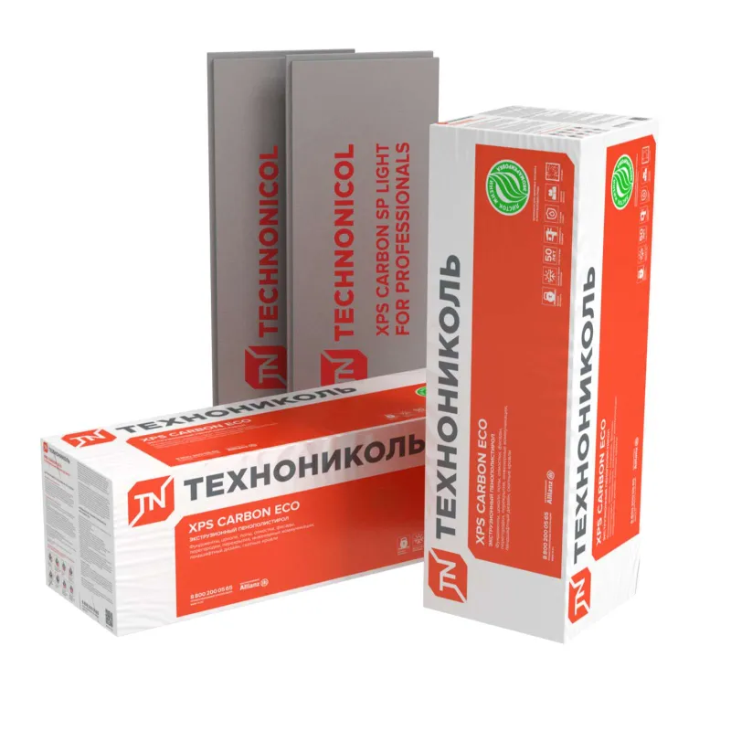 Пенополистирол экструзионный 100 мм ТЕХНОНИКОЛЬ CARBON ECO SP LIGHT 2360х580_1