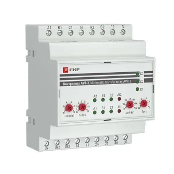 Изображение товара Контроллер АВР на 2 ввода с секционированием AVR-3 PROxima EKF Изображение товара Контроллер АВР на 2 ввода с секционированием AVR-3 PROxima EKF
