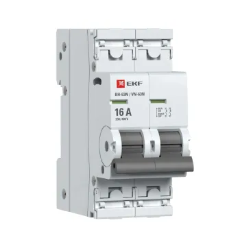 Изображение товара Двухполюсный выключатель нагрузки ВН-63N EKF PROxima 16А 230В Изображение товара Двухполюсный выключатель нагрузки ВН-63N EKF PROxima 16А 230В