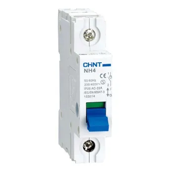 Изображение товара Выключатель нагрузки однополюсный CHINT NH4 63А IP20 для электросетей Изображение товара Выключатель нагрузки однополюсный CHINT NH4 63А IP20 для электросетей