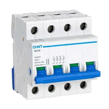 Изображение товара Выключатель нагрузки четырехполюсный 63А NH4 CHINT для электрических установок Изображение товара Выключатель нагрузки четырехполюсный 63А NH4 CHINT для электрических установок