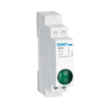 Изображение товара Индикатор световой ND9-1/w белый для AC/DC 230В CHINT IP20 Изображение товара Индикатор световой ND9-1/w белый для AC/DC 230В CHINT IP20