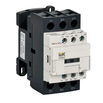 Изображение товара Контактор КМИ-А-22512 LC1D AC3 1НО+1НЗ 25А 230В IEK Изображение товара Контактор КМИ-А-22512 LC1D AC3 1НО+1НЗ 25А 230В IEK