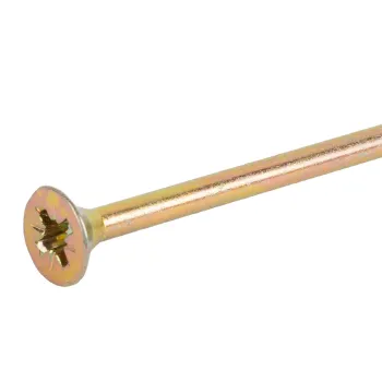 Изображение товара Саморез универсальный 6х150мм неполная резьба желтый цинк Изображение товара Саморез универсальный 6х150мм неполная резьба желтый цинк