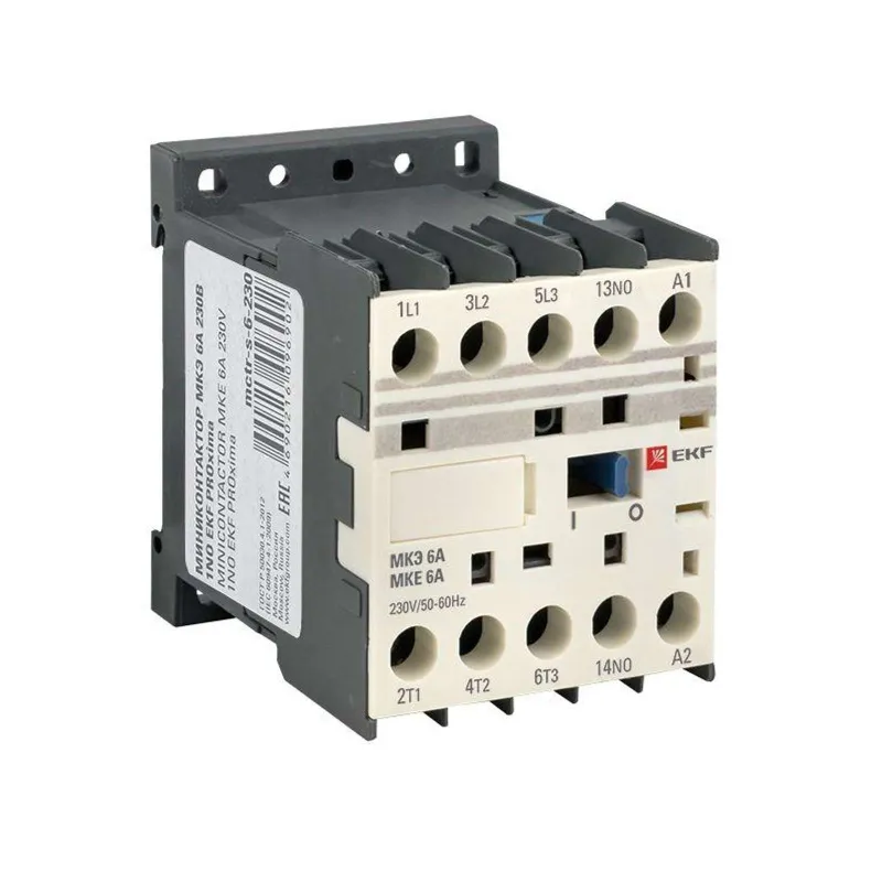 Мини-контактор МКЭ AC 1НО 6А 230В PROxima EKF_1