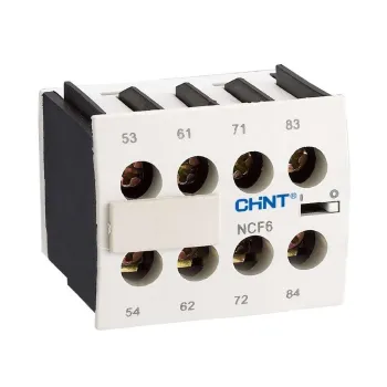 Изображение товара Приставка контактная NCF6-20 для контактора NC6 CHINT Изображение товара Приставка контактная NCF6-20 для контактора NC6 CHINT