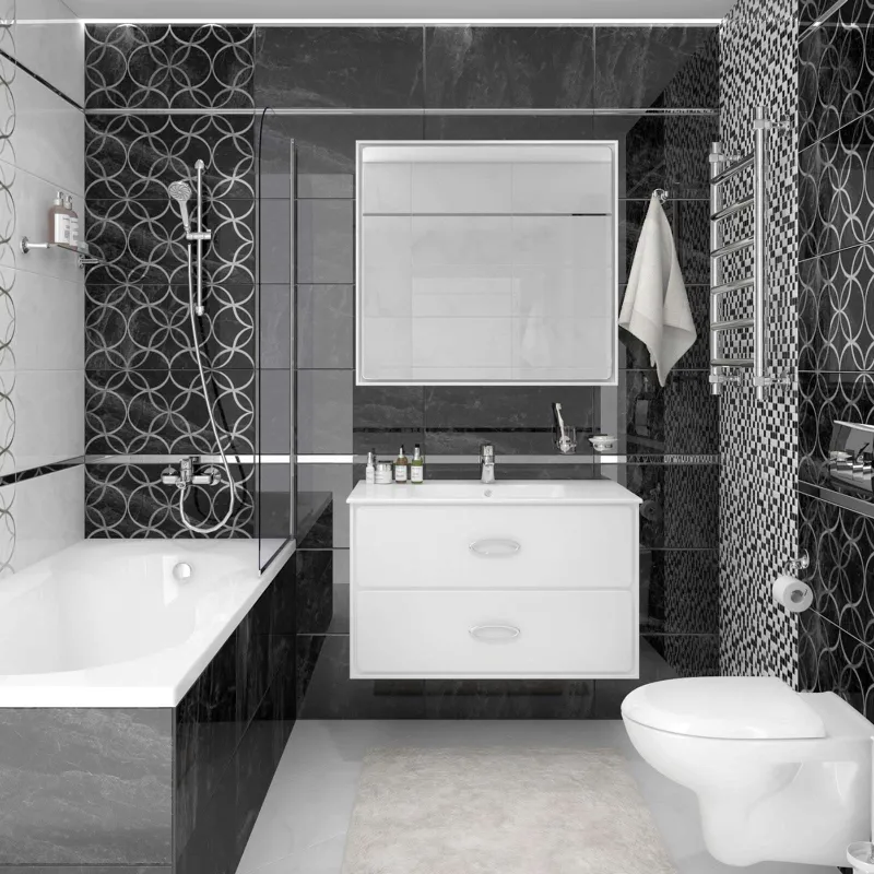 Плитка керамическая Laparet Crystal 300х600 мм черный_1