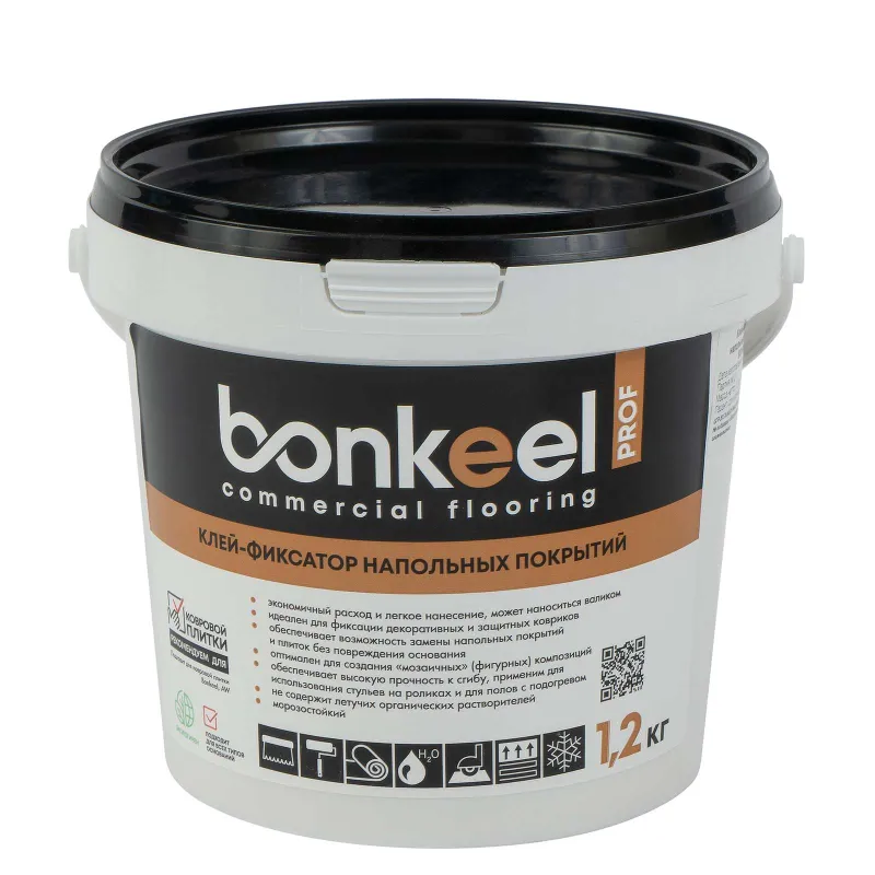 Клей-фиксатор Bonkeel Prof для напольных покрытий 1,2 кг_1