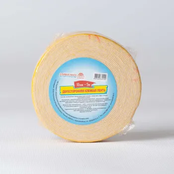 Изображение товара Лента клейкая Альянс на вспененной основе 19 мм 5 м для монтажных работ Изображение товара Лента клейкая Альянс на вспененной основе 19 мм 5 м для монтажных работ