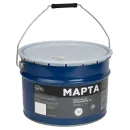 Грунт-эмаль по ржавчине 3в1 Марта белая матовая 10кг_3