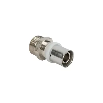 Изображение товара Муфта переходная пресс 20х3/4 дюйма Altstream для металлопластиковых труб Изображение товара Муфта переходная пресс 20х3/4 дюйма Altstream для металлопластиковых труб