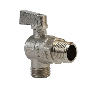 Изображение товара Кран шаровой угловой НР 1/2"х1/2" с отражателем TEBO Изображение товара Кран шаровой угловой НР 1/2"х1/2" с отражателем TEBO