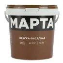 Краска фасадная Марта матовая (база С) 0,9л_3
