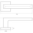Ручка дверная Palladium Joos M SN матовый никель_3