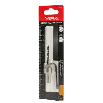 Изображение товара Сверло под конфирмат Vira 5х50 мм цилиндрический хвостовик Изображение товара Сверло под конфирмат Vira 5х50 мм цилиндрический хвостовик