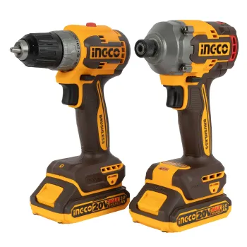 Изображение товара Шуруповерт и винтоверт ударный Ingco CKLI20272 набор Изображение товара Шуруповерт и винтоверт ударный Ingco CKLI20272 набор