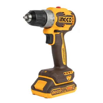 Изображение товара Бесщеточный шуруповерт Ingco CDLI20453 20В 2х2 Ач быстрозажимной Изображение товара Бесщеточный шуруповерт Ingco CDLI20453 20В 2х2 Ач быстрозажимной