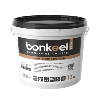Изображение товара Клей токопроводящий Bonkeel Prof 12кг для плитки и линолеума Изображение товара Клей токопроводящий Bonkeel Prof 12кг для плитки и линолеума
