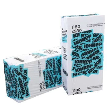 Изображение товара Пенополистирол экструзионный Юнкер 50 мм 1180х580 мм 0,68 м² Изображение товара Пенополистирол экструзионный Юнкер 50 мм 1180х580 мм 0,68 м²