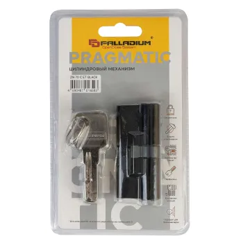 Изображение товара Цилиндровый механизм Palladium 70 ключ-ключ черный надежный и универсальный Изображение товара Цилиндровый механизм Palladium 70 ключ-ключ черный надежный и универсальный