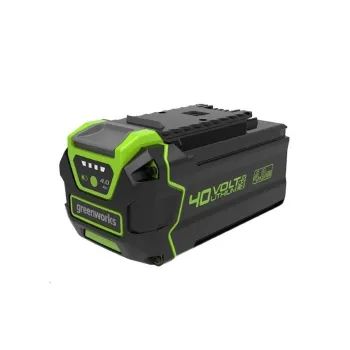 Изображение товара Аккумулятор Greenworks G40B4 40В 4Ач для G-MAX 40V аккумуляторных инструментов Изображение товара Аккумулятор Greenworks G40B4 40В 4Ач для G-MAX 40V аккумуляторных инструментов