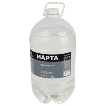 Изображение товара Уайт-спирит Марта 10 л разбавитель для красок и лака Изображение товара Уайт-спирит Марта 10 л разбавитель для красок и лака