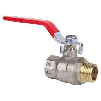 Изображение товара Кран шаровый TEBO НР-ВР 1/2" с ручкой рычаг для воды и газа Изображение товара Кран шаровый TEBO НР-ВР 1/2" с ручкой рычаг для воды и газа