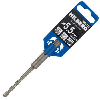 Изображение товара Бур SDS+ 5х50/110мм Hilberg для бетона кирпича и стеновых материалов Изображение товара Бур SDS+ 5х50/110мм Hilberg для бетона кирпича и стеновых материалов