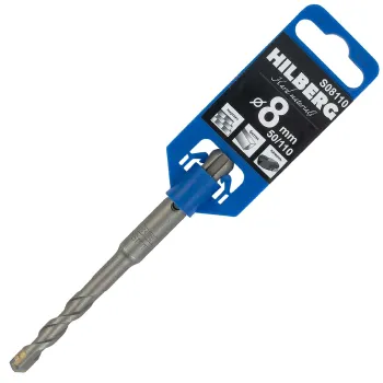Изображение товара Бур SDS+ 8х50/110мм для бетона и кирпича Hilberg Изображение товара Бур SDS+ 8х50/110мм для бетона и кирпича Hilberg
