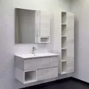 Тумба подвесная Comforty Турин 90М с раковиной 90E дуб белый E дуб белый_2